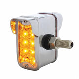10 LED Dual Function T-Mount Reflector Double Face Light With Vertical Visor -Amber & Red LED/Amber & Red Lens