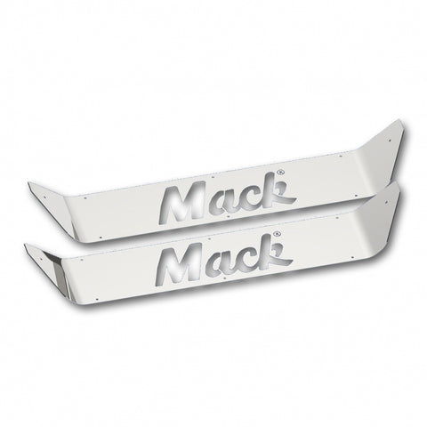 Stainless Upper Scuff Panel w/ Logo For Mack CH/CL