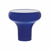 "Trailer" Deluxe Aluminum Screw-On Air Valve Knob w/Stainless Plaque - Indigo Blue