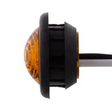 1 LED Mini Clearance Light Amber LED With Amber Lens w/ Rubber Grommet