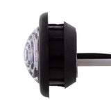 1 LED Mini Clearance Light Amber LED With Clear Lens w/ Rubber Grommet