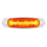 4 LED Light Track Clearance/Marker Light - Amber LED/Amber Lens