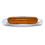 4 LED Light Track Clearance/Marker Light - Amber LED/Amber Lens