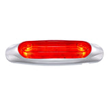 4 LED Light Track Clearance/Marker Light - Red LED/Red Lens