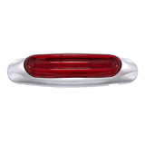 4 LED Light Track Clearance/Marker Light - Red LED/Red Lens