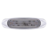 4 LED Light Track Clearance/Marker Light - Amber LED/Clear Lens