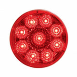 9 LED 2" Reflector Clearance/Marker Light - Red LED/Red Lens