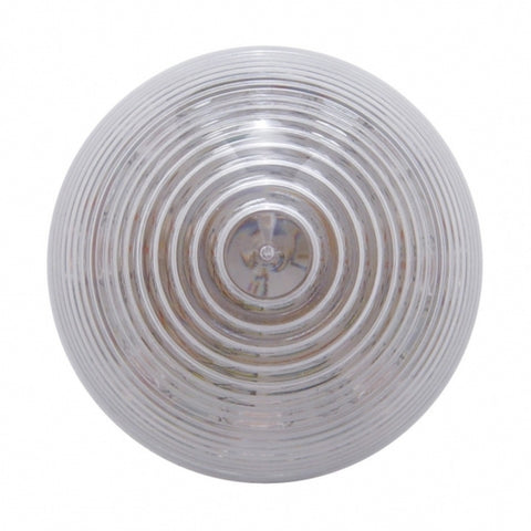 9 LED 2" Beehive Clearance/Marker Light - Red LED/Clear Lens