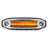 6 Amber LED Clearance/Marker Light With 6 White LED Side Ditch Light