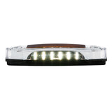 6 Amber LED Clearance/Marker Light With 6 White LED Side Ditch Light