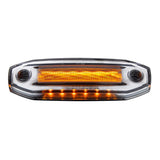 6 Amber LED Clearance/Marker Light With 6 Amber LED Side Ditch Light