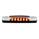 6 Amber LED Clearance/Marker Light With 6 Amber LED Side Ditch Light