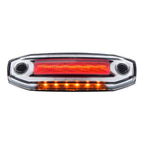 6 Red LED Clearance/Marker Light With 6 Amber LED Side Ditch Light