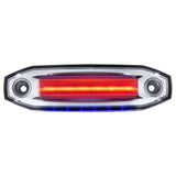 6 Red LED Clearance/Marker Light With 6 Blue LED Side Ditch Light