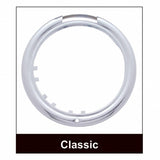 Stainless Classic Headlight 11 LED Bulb & Dual Func. LED Signal - Amber Lens