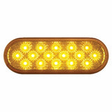 16 LED Oval Reflector Turn Signal Light Kit - Amber LED/Amber Lens