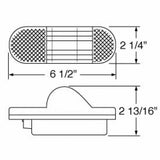 18 LED Mid-Trailer Turn Signal - Amber LED/Amber Lens