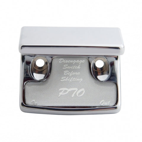 "PTO" Switch Guard - Silver Sticker