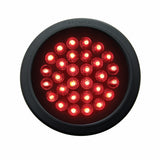 30 LED Economy 4" Stop, Turn & Tail Light Kit - Red LED/Red Lens