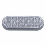19 LED Reflector Oval Stop, Turn & Tail Light - Red LED/Clear Lens