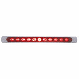 11 LED 17" Stop, Turn & Tail Light Bar w/ Bezel - Red LED/Red Lens