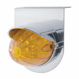 Stainless Light Bracket w/ 19 LED Watermelon Light & Visor - Amber LED/Amber Lens