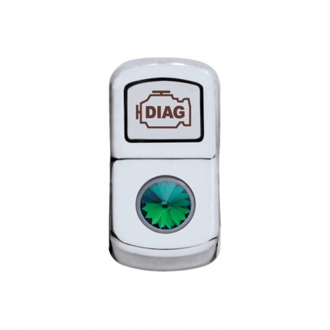 "Diagnostic" Rocker Switch Cover - Green Diamond