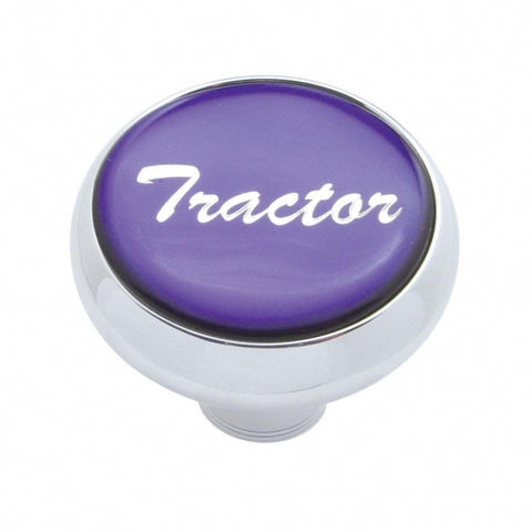 "Tractor" Deluxe  Air Valve Knob - Purple Glossy Sticker