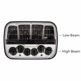 High Power LED 5"x7" Headlight with Polycarbonate Lens & Housing