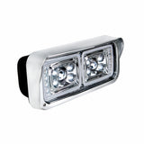 10 High Power LED "Chrome" Projection Headlight w/LED Turn Signal & Position Light Bar