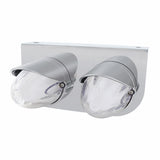 Stainless Light Bracket w/ Two 9 LED Dual Function "GLO" Watermelon Grakon 1000 Lights & Visors - Amber LED/ Clear Lens