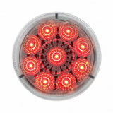 9 LED 2" Reflector Clearance/Marker Light - Red LED/Clear Lens