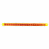 19 LED 12" Turn Signal Reflector Light Bar - Amber LED/Amber Lens