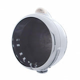 Stainless Steel Guide 682-C Headlight No Bulb w/ Dual Mode LED Signal - Clear Lens