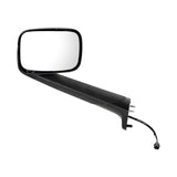 Black Hood Mirror With Heated Lens For 2018-2021 Freightliner Cascadia
