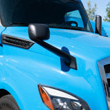 Black Hood Mirror With Heated Lens For 2018-2021 Freightliner Cascadia