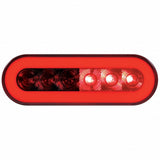 22 LED Oval "GLO" Stop, Turn & Tail Light Kit - Red LED/Red Lens