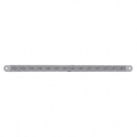 14 LED 12" Sequential Auxiliary/Utility Light Bar - Amber LED/Clear Lens