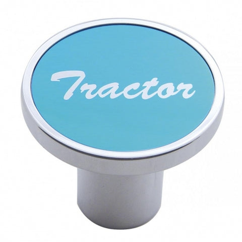 "Tractor" Air Valve Knob - Blue Aluminum Sticker