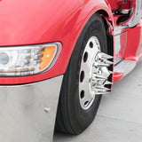 33mm x 4-3/4" Chrome Super Spike Nut Cover - Thread-On (60 Pack)