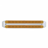 Dual 10 LED 9" Turn Signal Light Bars - Amber LED/Amber Lens