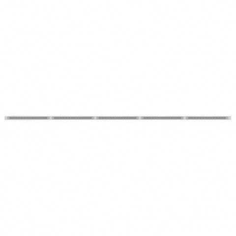 94" Stainless Light Bracket w/ Five 23 SMD LED 17 1/4" Light Bars & Bezels - Red LED/Clear Lens