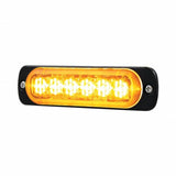 6 High Power LED Super Thin Directional Warning Light - Amber