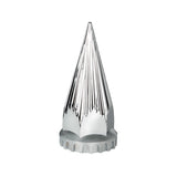 33mm X 4 3/4" Chrome Plastic Razor Nut Cover W/ Flange - Thread-On (60 Pack)