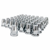 33mm x 2 3/4" Chrome Plastic Original Nut Cover - Thread-On (60 Pack)