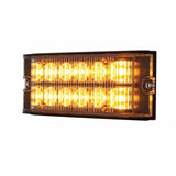 12 High Power LED Warning Lighthead - Low Profile - Amber LED