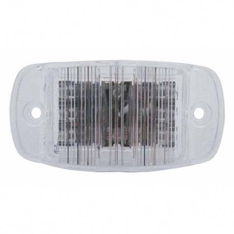 14 LED Rectangular Clearance/Marker Light - Amber LED/Clear Lens