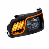 Blackout High Power LED Headlight w/LED Turn, Position, & DRL For 2008+ PB 386/387