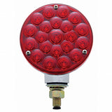 21 LED Single Face Turn Signal Light  - Red LED/Red Lens