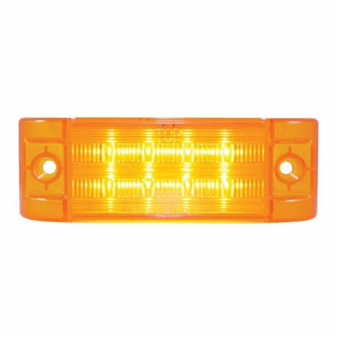 8 SMD LED Rectangular Clearance/Marker Light - Amber LED/Amber Lens